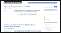 Desktop Screenshot of exploringbinary.com